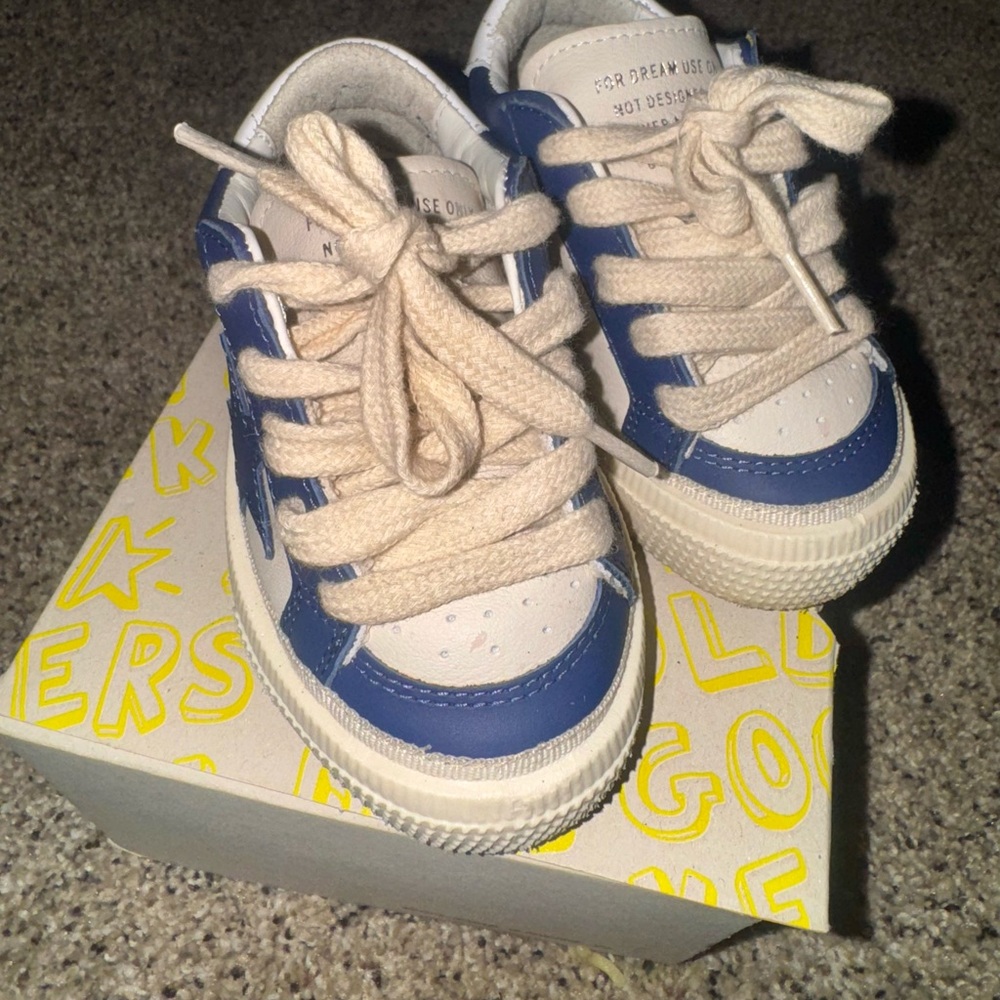Golden Goose Kids Sneakers in Blue and White